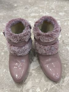 Girls&#39; Pink Bow Ankle Boots