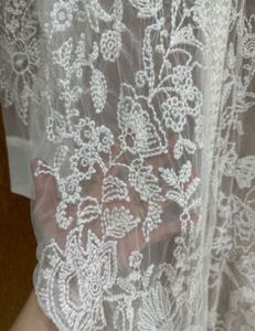 Zara White Embroidered dress