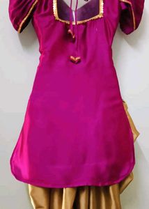 Satin Dhoti Suit