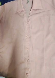 Light Pink Button-Down Top