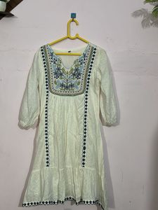 Embroidered Casual Dress