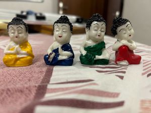 Monk And Buddha Idols- 8 Piece
