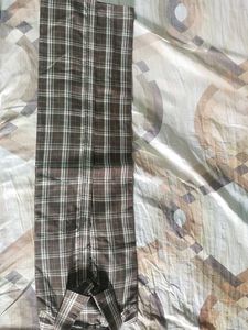 Brown Plaid Button-Down Shirt