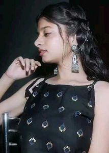 Stylish Black Printed Kurti with White Pants