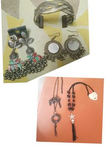 Earrings , Necklaces , Bracelet