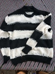 Striped Knit Sweater