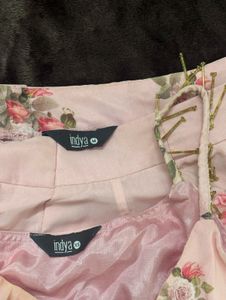 Indiya Pink Floral Layered Cami Top &amp; Maxi Skirt