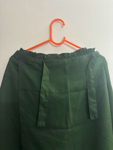 Wrap Skirt With Strings And Button