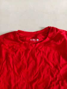 Red Tee &amp; Distressed Jeans Set