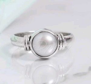 Real Silver Pearl Ring