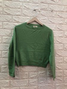 Green cute crop sweater✅🍬💗