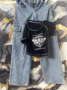 Combo Of Jeans And Top For Women