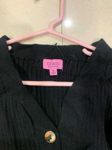 Black Button-Down Dress - Size S