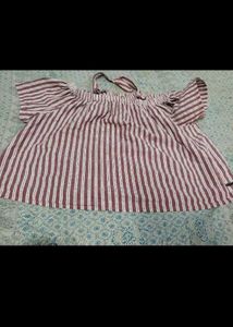 Striped Off-Shoulder Top