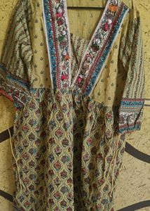 Juniper Lime Greenn Anarkali Kurta