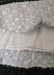 Printed Dress with embroidery at the yoke