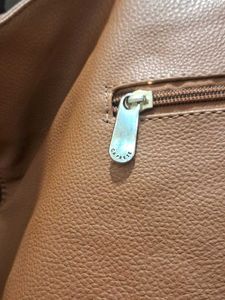 Caprese Class Brown Faux Leather Tote Bag