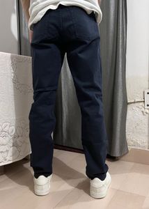 Navy Blue Straight Fit Jeans
