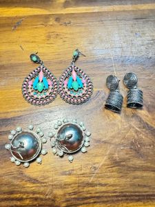 Bohemian Earrings - Set of Three