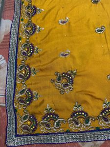 Mustard Saree With Blouse