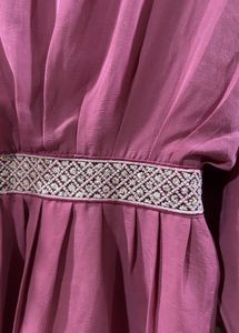 Mauve Cinched Waist Top