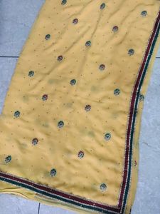 Beautiful Yellow Saree