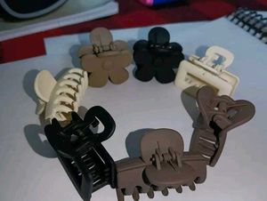 Hair Claw Clip Set - Neutral Tones