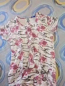 Pink And White Beautiful Combination Top