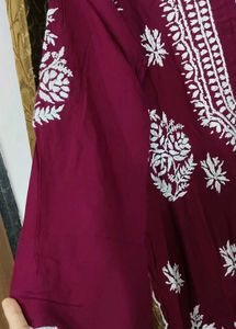 Cutwork Lucknowi Plazopair