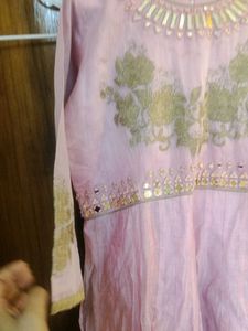Pink Embellished Anarkali Dress