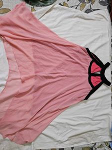 AND (Brand)Pink Cut-out Style Halter Neck Top