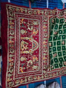 Green Gajji Silk Saree