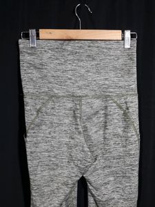 Women Melange Grey Color Active Wear Pant
