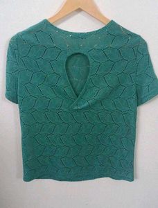 Branded Net Top