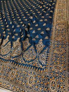 Very Beautiful 😍 Royal Blue Saree