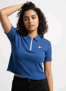 Blue Tommy Hilfiger Polo Top