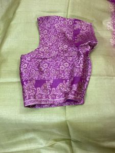 Green n Magenta Saree
