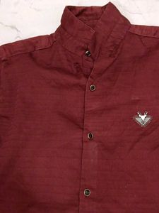 Burgundy Casual Shirt