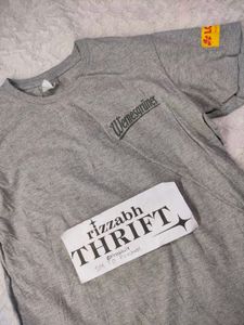 Grey Printed T Shirt