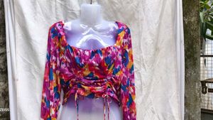 Colorful Floral Print Top
