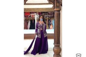 Purple Embroidered Pakistani Suit
