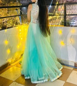 Aqua Gown For Wedding ✨☀️