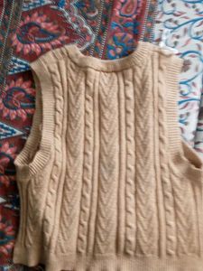 Cable Knit Sweater Vest