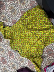 Green Printed Kurti | XXL