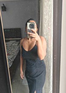 Black Side Slit Dress