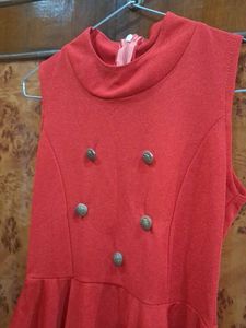 Red High-Low Dress