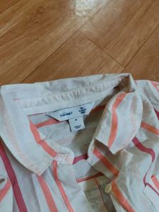 Stylish White Shorts with Bold Orange Lining – Spo