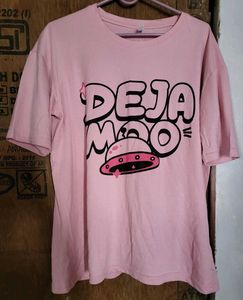 Pink Bothside Printed Tshirt