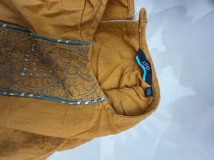 Elegant Mustard Kurta