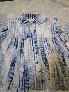 Stylish Tie-Dye Print Shirt